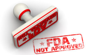 FDA stamped saying not approved